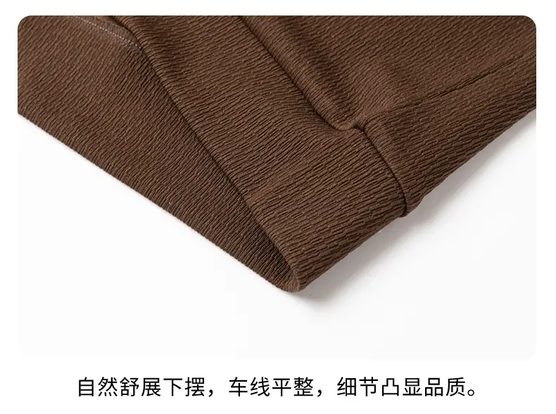 Men's Maroon Long Sleeve Polo Shirt Scissors Collar — feature 57