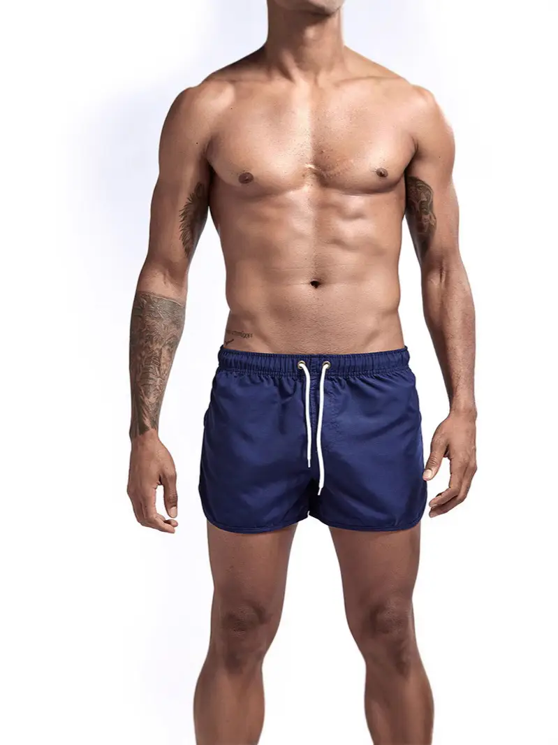 Light Blue Breathable Sports Shorts for Men - Image 14