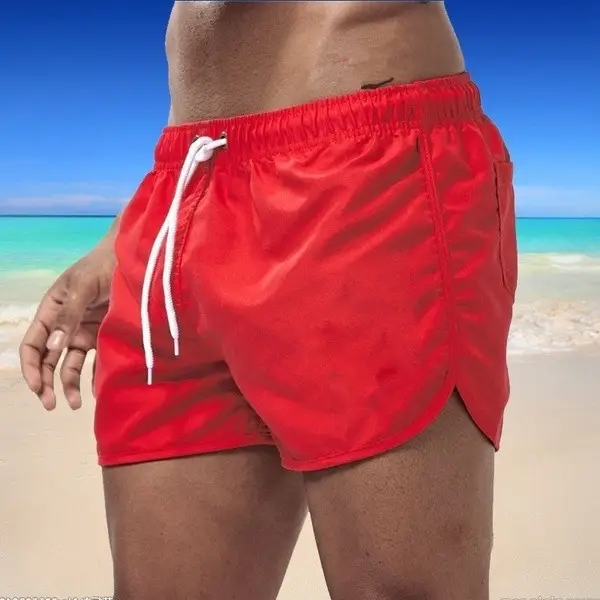 Light Blue Breathable Sports Shorts for Men - Image 7