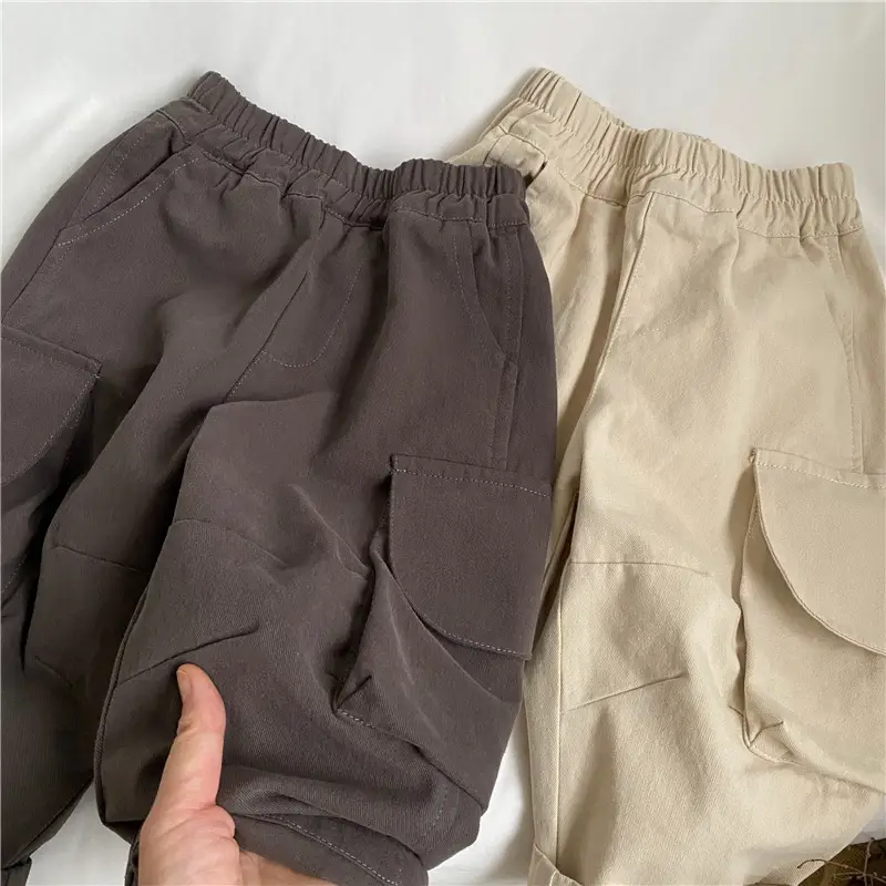 Korean Crane Pants Men Women Wash Cotton Casual All Match - Image 4