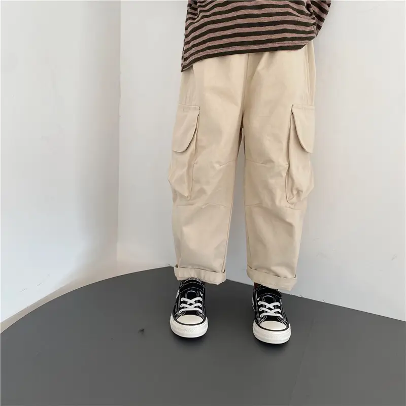 Korean Crane Pants Men Women Wash Cotton Casual All Match - Image 6