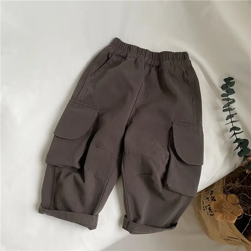 Korean Crane Pants Men Women Wash Cotton Casual All Match - Image 2