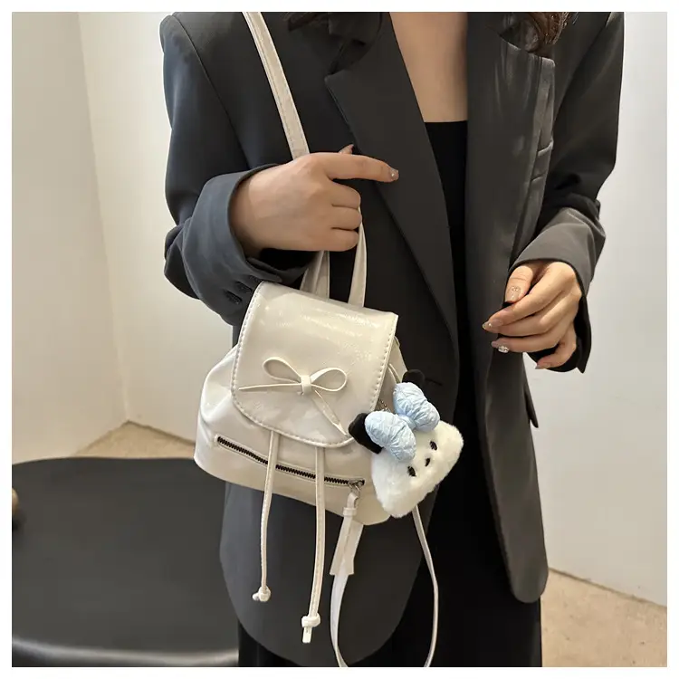 Silver Bow Shoulder Backpack for Women Autumn 2024 — feature 10