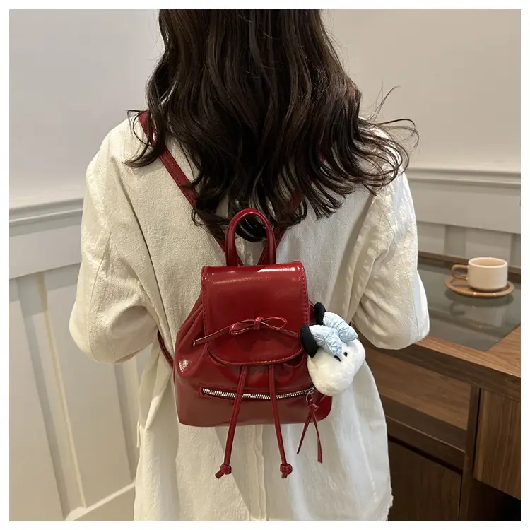 Silver Bow Shoulder Backpack for Women Autumn 2024 — feature 16