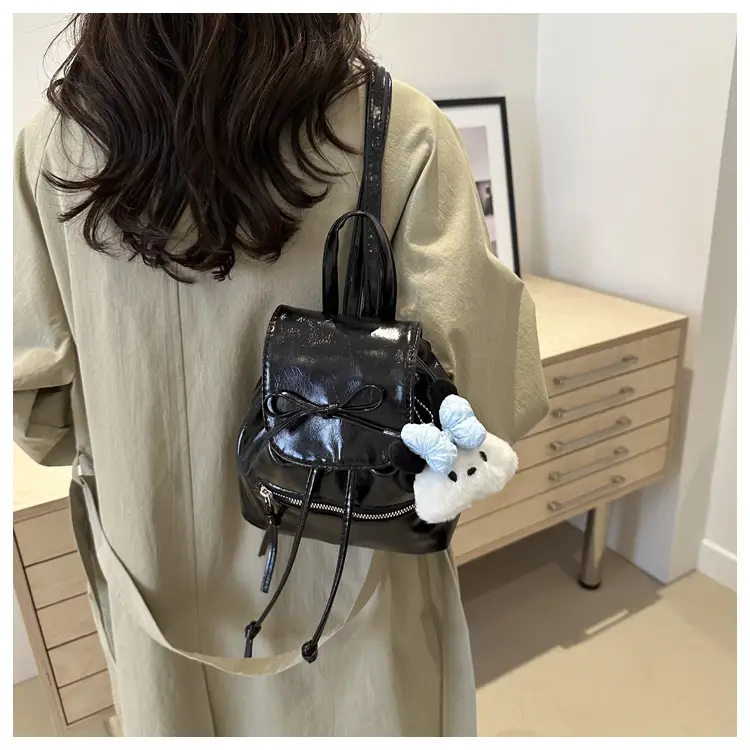 Silver Bow Shoulder Backpack for Women Autumn 2024 — feature 20