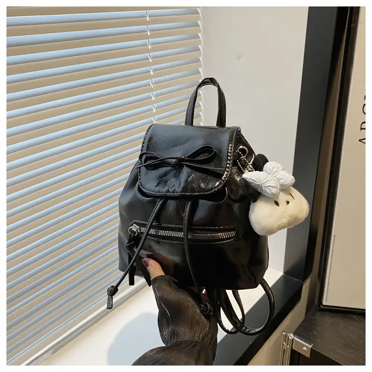 Silver Bow Shoulder Backpack for Women Autumn 2024 — feature 21
