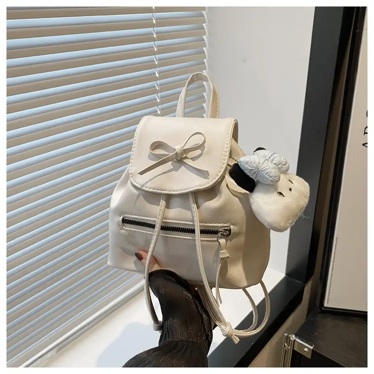 Silver Bow Shoulder Backpack for Women Autumn 2024 — feature 23
