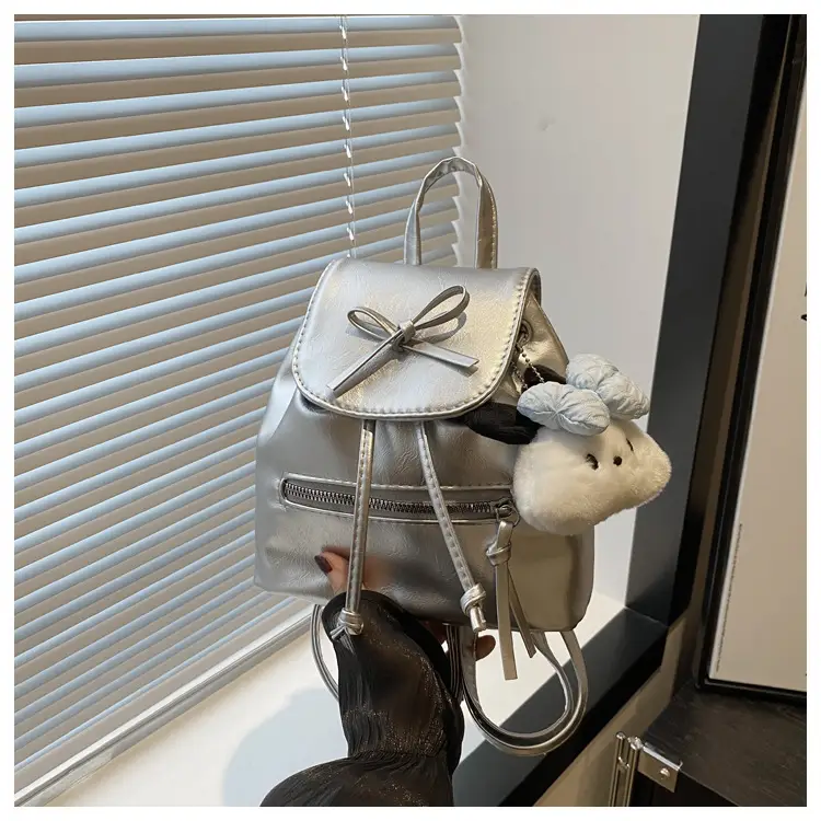 Silver Bow Shoulder Backpack for Women Autumn 2024 — feature 24