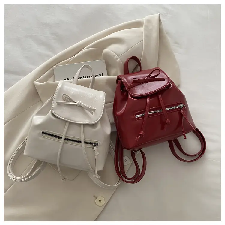 Silver Bow Shoulder Backpack for Women Autumn 2024 — feature 25
