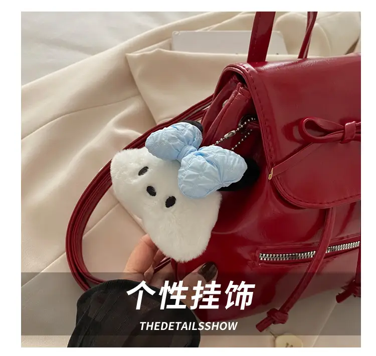 Silver Bow Shoulder Backpack for Women Autumn 2024 — feature 4