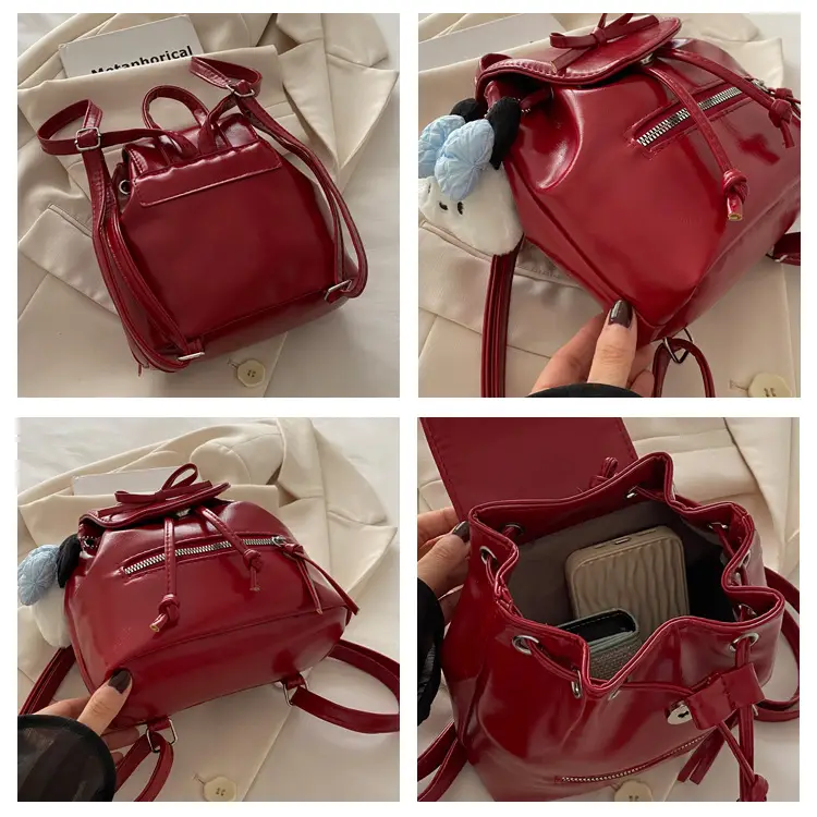 Silver Bow Shoulder Backpack for Women Autumn 2024 — feature 8