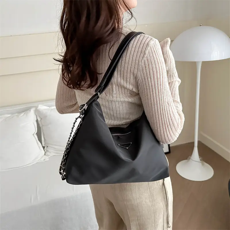 Black Nylon Shoulder Bag Women 2024 New Fashion - Image 2