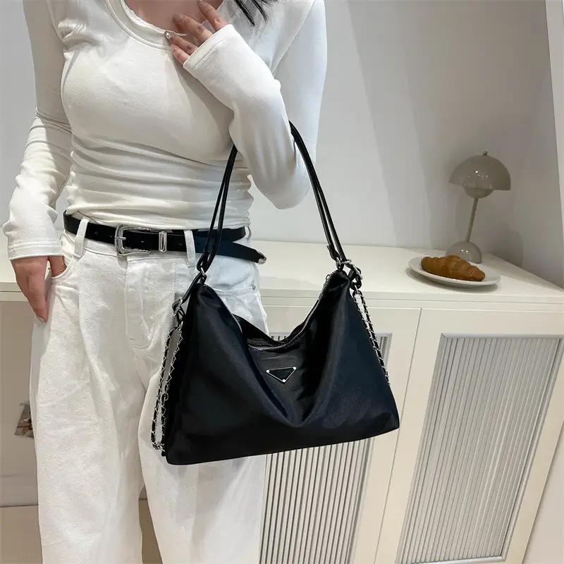 Black Nylon Shoulder Bag Women 2024 New Fashion - Image 3