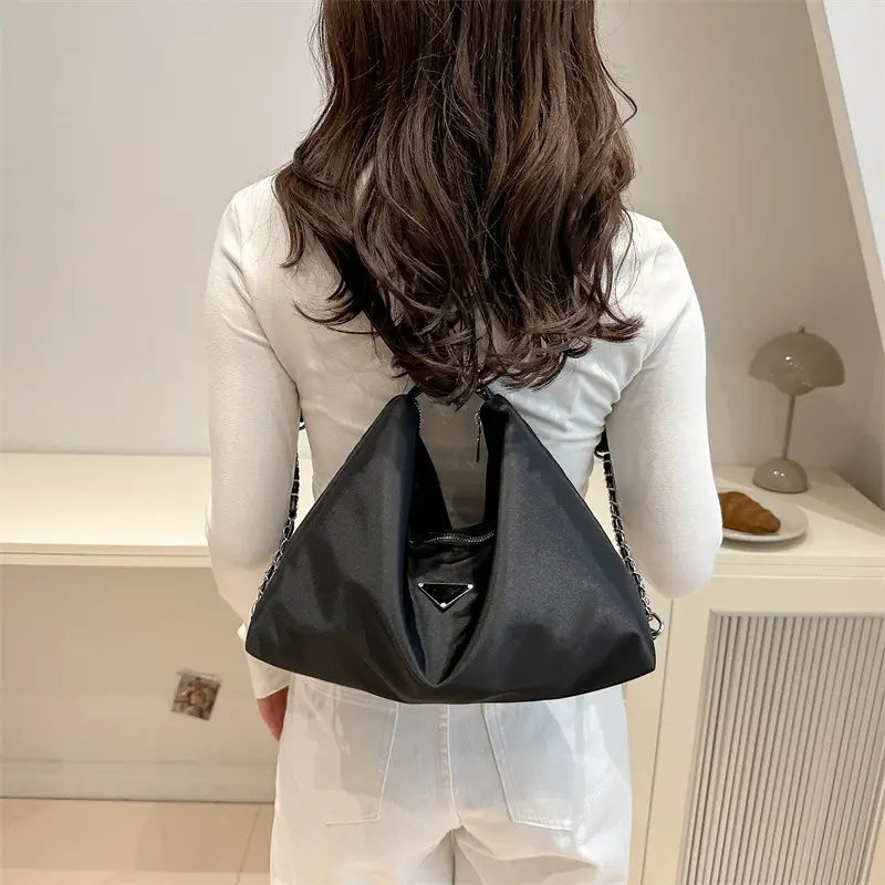 Black Nylon Shoulder Bag Women 2024 New Fashion - Image 4