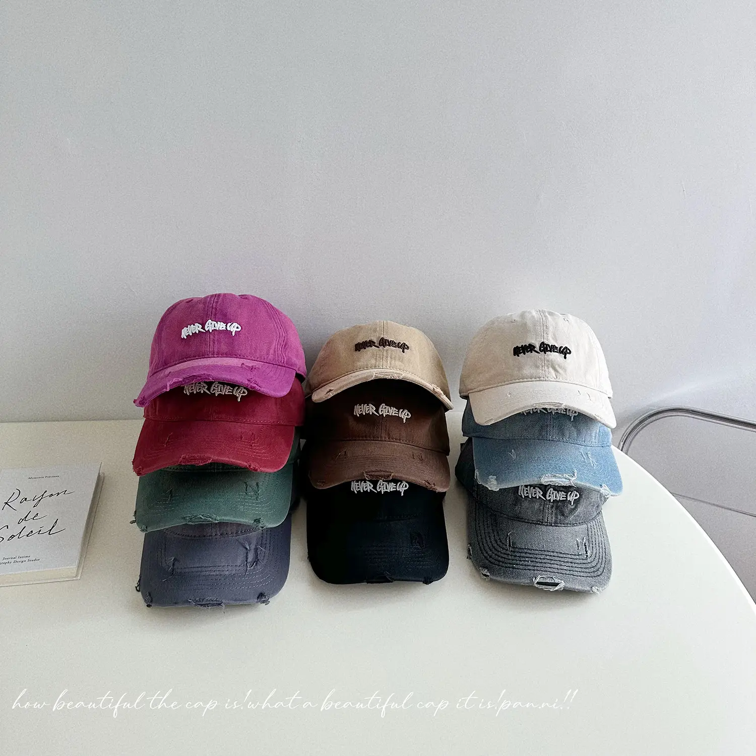 Three-Dimensional Embroidered Denim Cap Women's Washed Vintage Cool Korean Cap for Men - Image 12