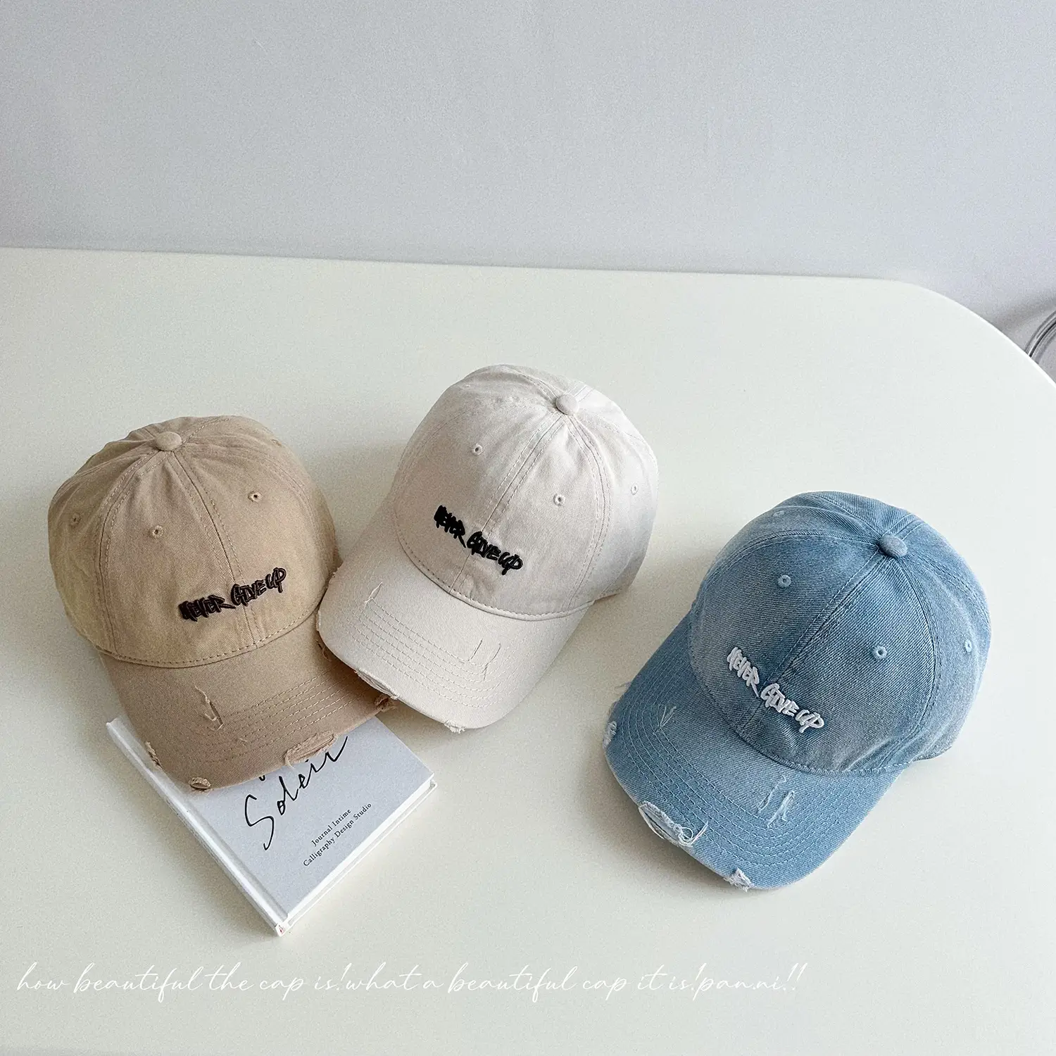 Three-Dimensional Embroidered Denim Cap Women's Washed Vintage Cool Korean Cap for Men - Image 13