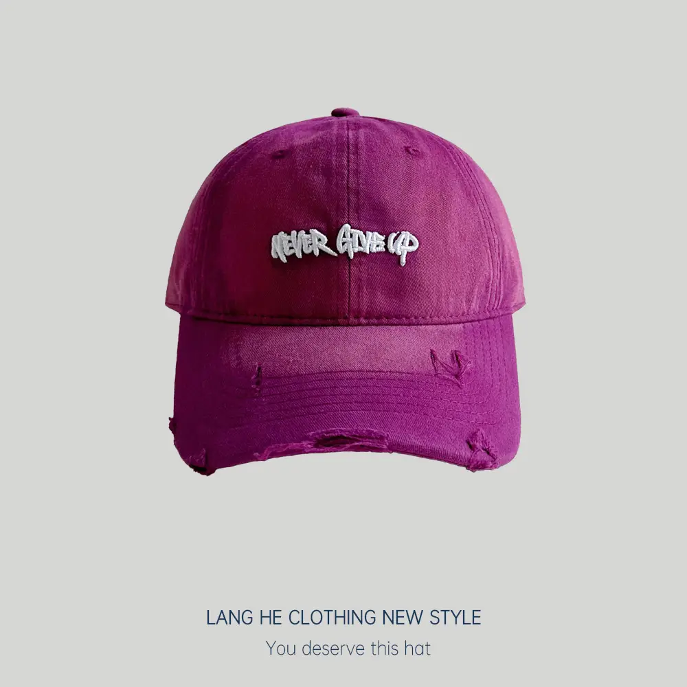Three-Dimensional Embroidered Denim Cap Women's Washed Vintage Cool Korean Cap for Men - Image 10