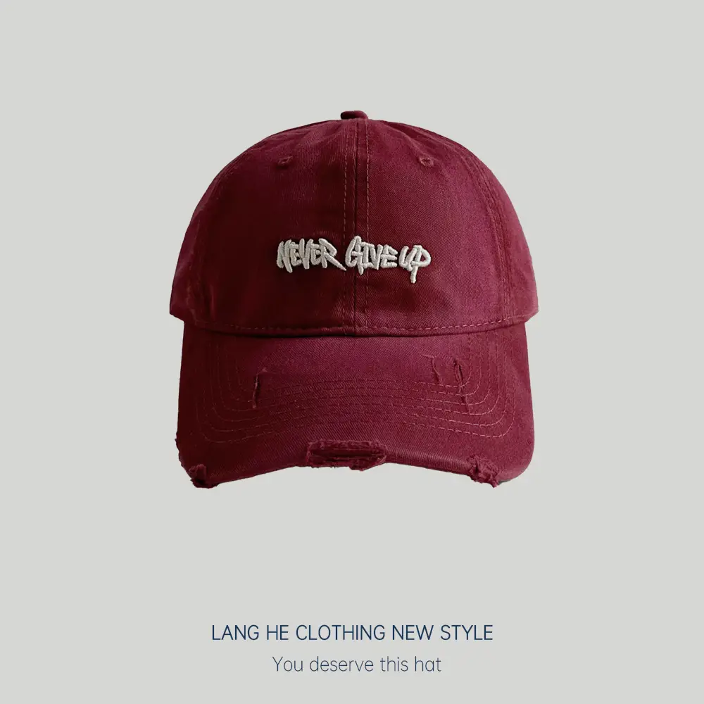 Three-Dimensional Embroidered Denim Cap Women's Washed Vintage Cool Korean Cap for Men - Image 6