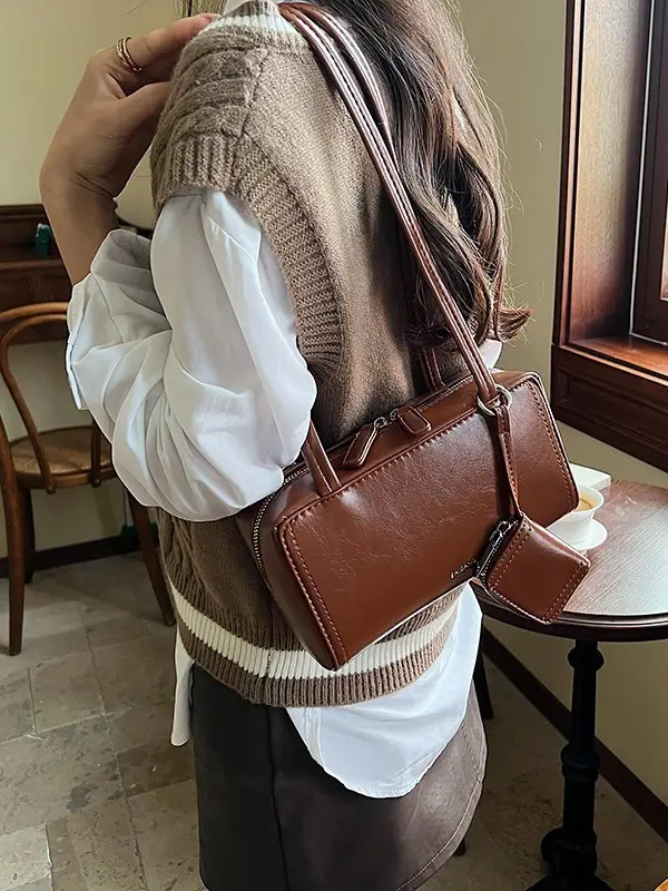 Retro Brown Women's 2024 Underarm Bag - Image 8