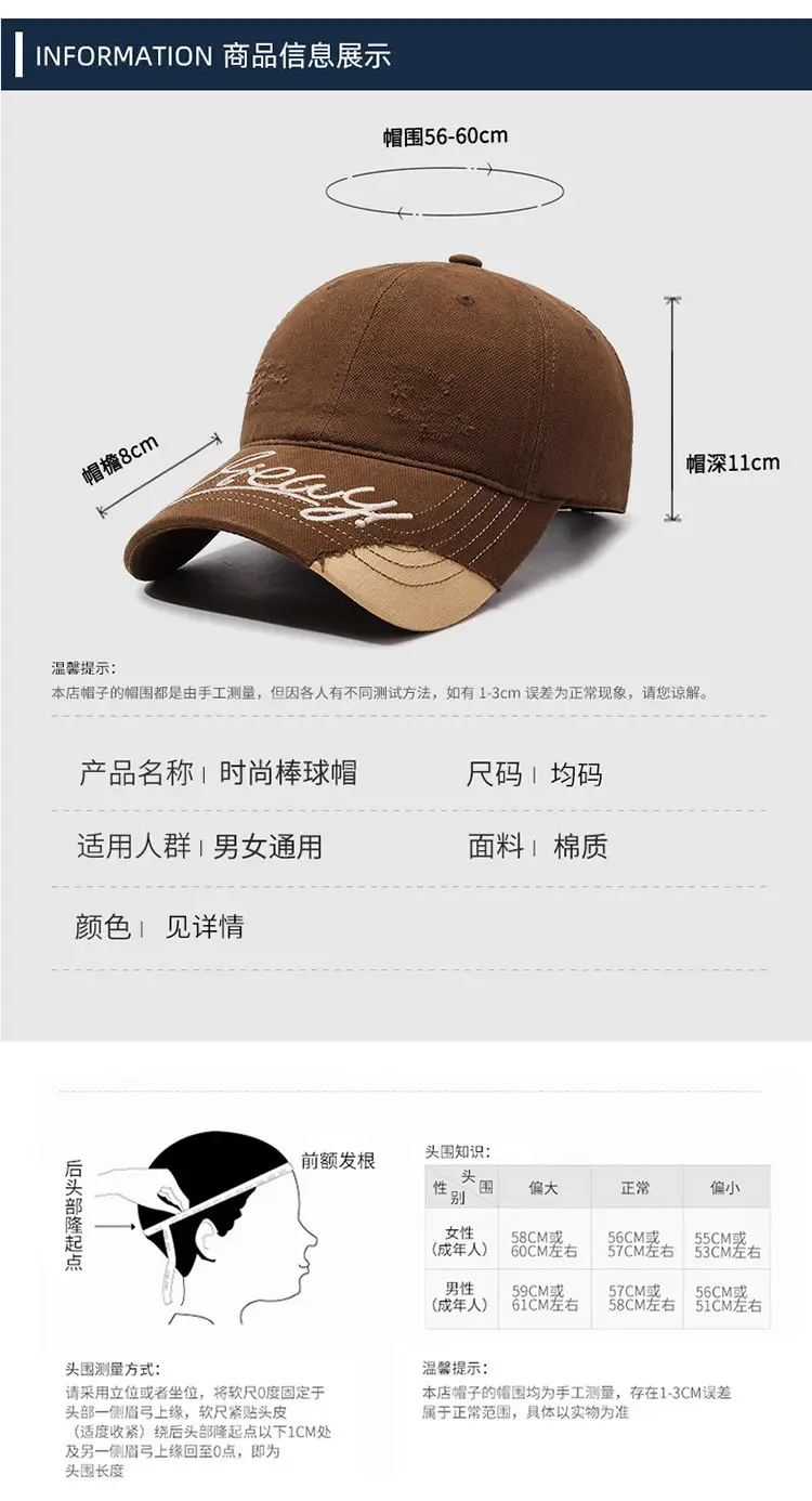 New Arrival Letter Embroidered Cap for Men Women — feature 10