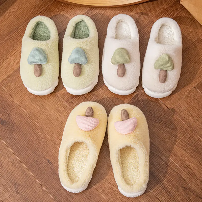 Winter Cotton Slippers Women's Winter Couple's Cute Indoor Warm-keeping Household Fool Plush Slippers Autumn and Winter - Image 8