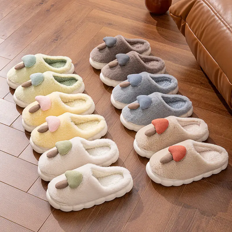 Winter Cotton Slippers Women's Winter Couple's Cute Indoor Warm-keeping Household Fool Plush Slippers Autumn and Winter - Image 10