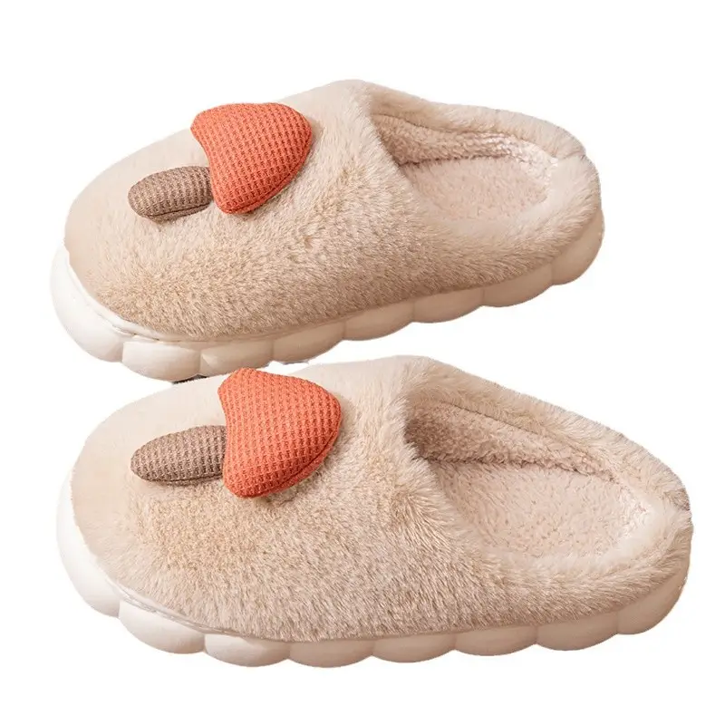 Winter Cotton Slippers Women's Winter Couple's Cute Indoor Warm-keeping Household Fool Plush Slippers Autumn and Winter - Image 11