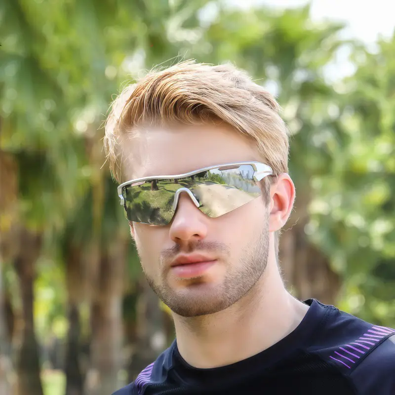 Men's Yellow Sunglasses with Big Frame & Windproof Design - Image 15