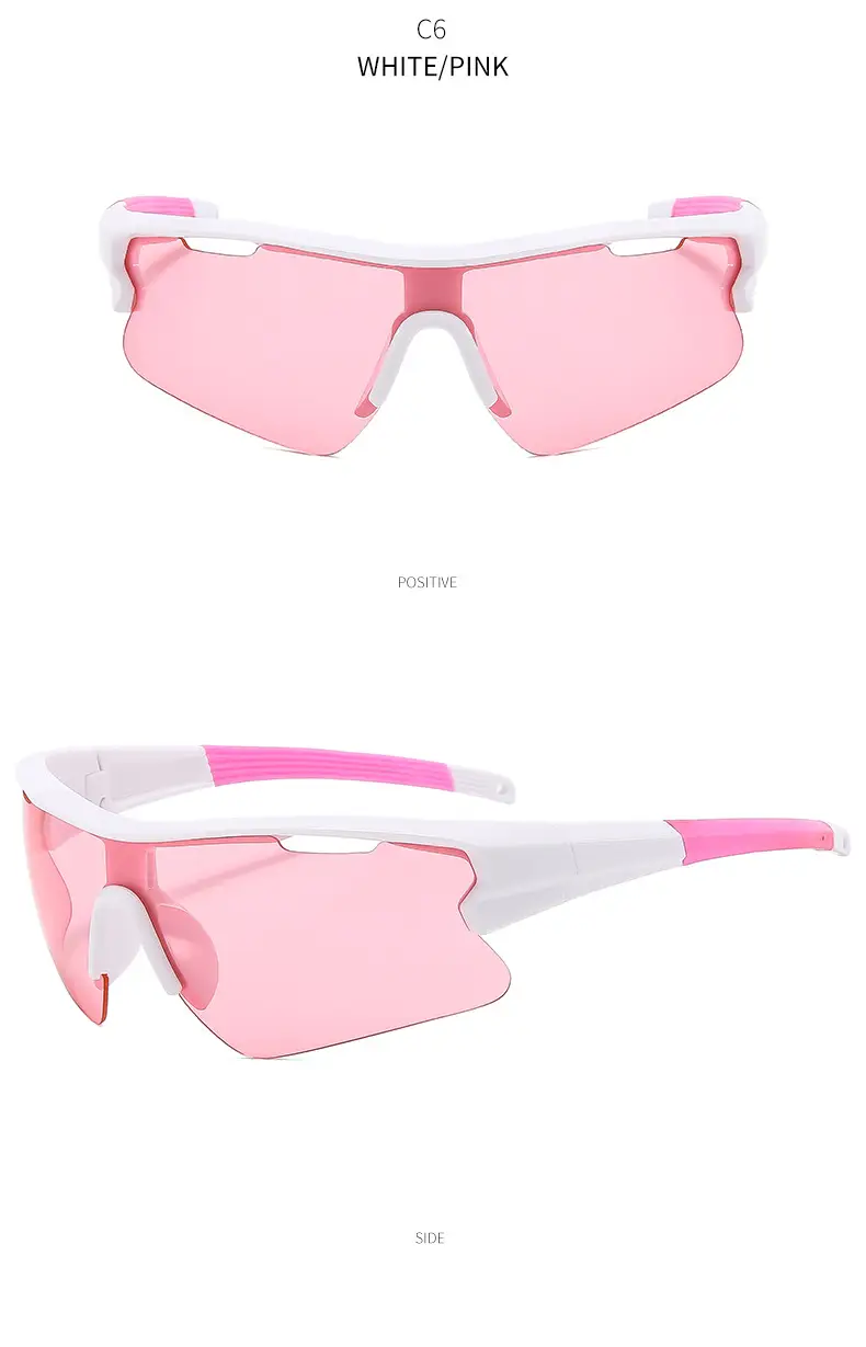 Men's Yellow Sunglasses with Big Frame & Windproof Design — feature 20