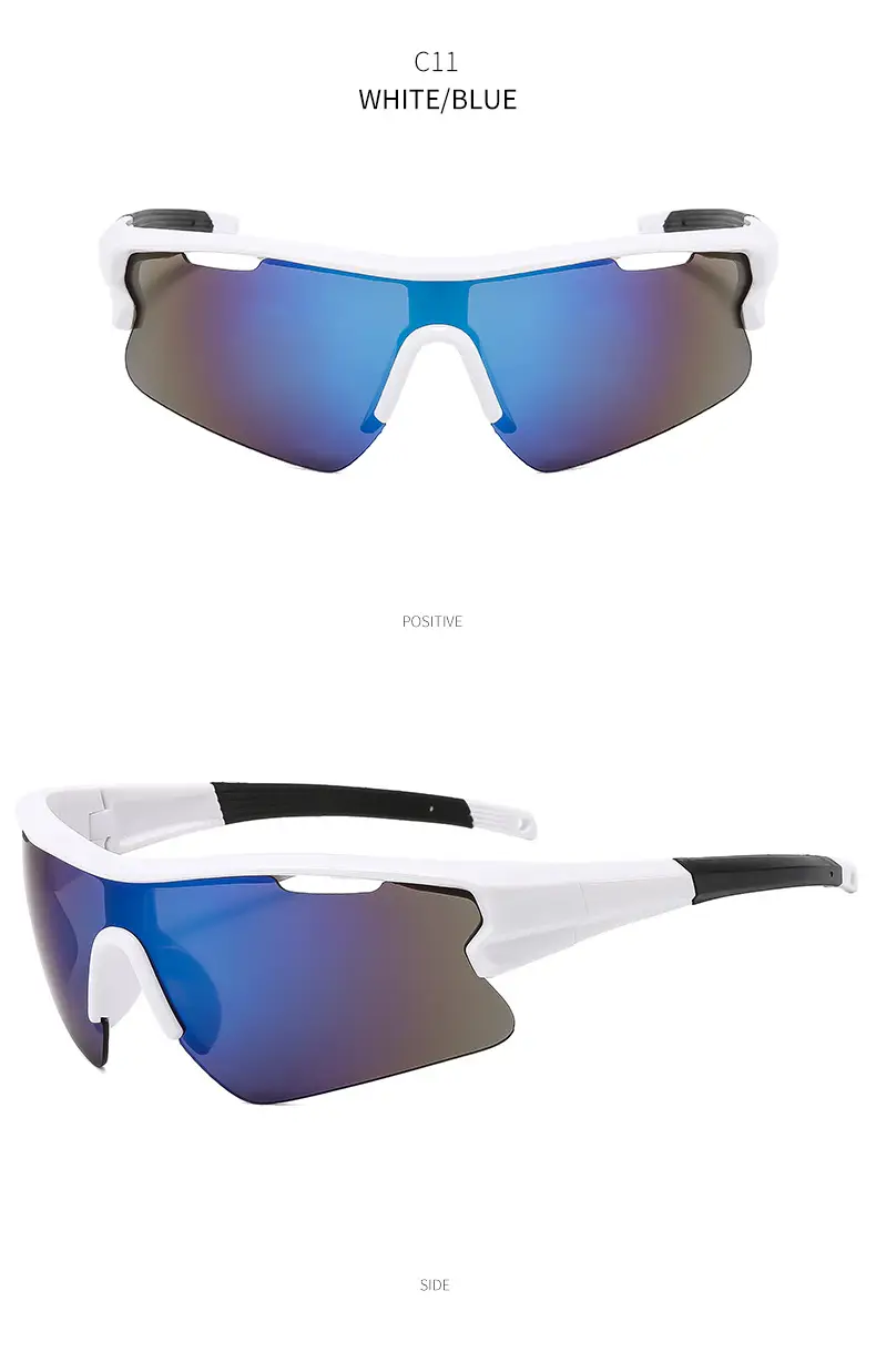 Men's Yellow Sunglasses with Big Frame & Windproof Design — feature 25