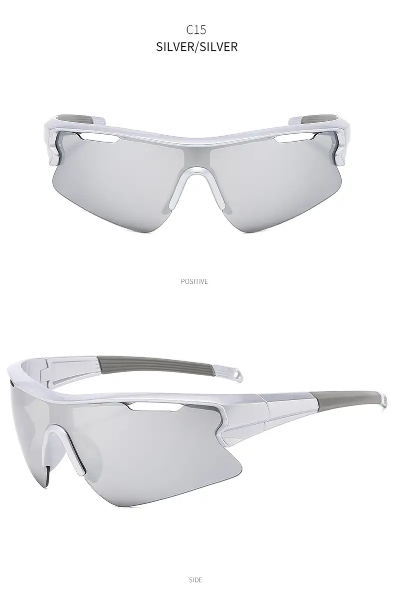 Men's Yellow Sunglasses with Big Frame & Windproof Design — feature 29
