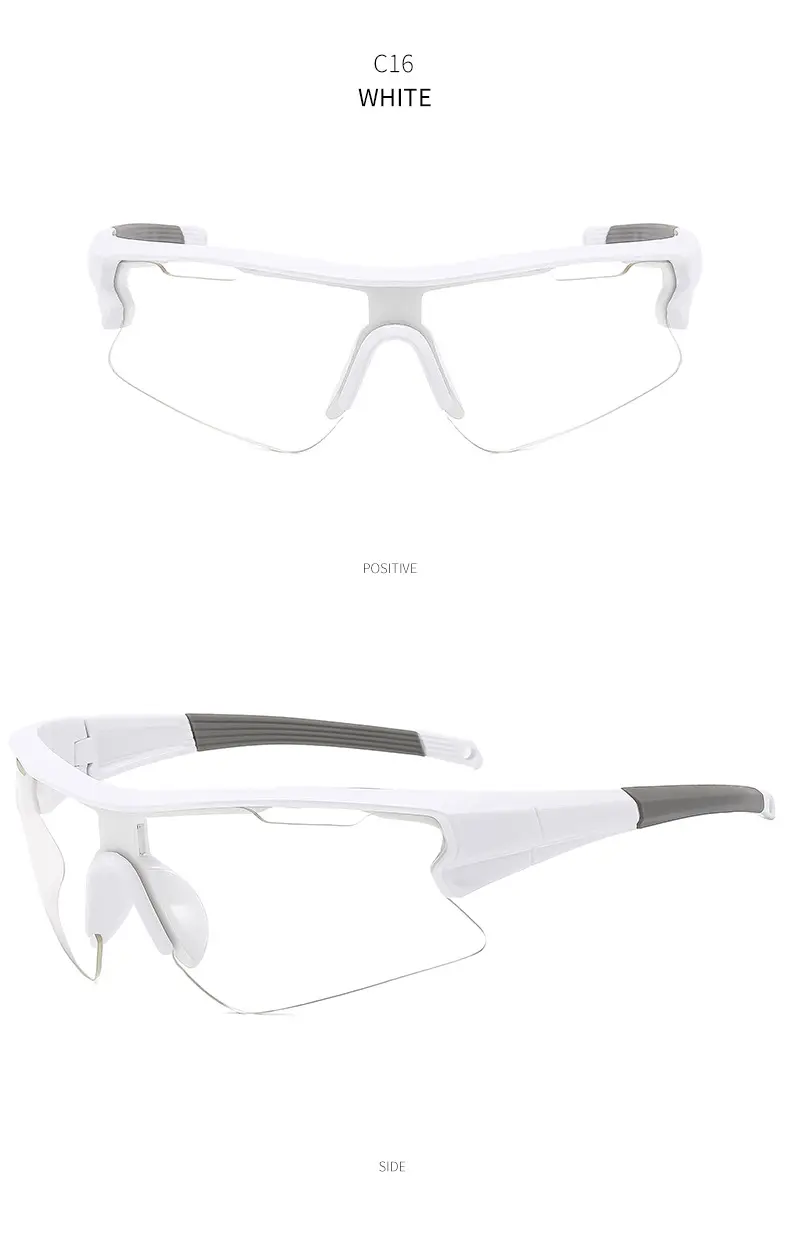 Men's Yellow Sunglasses with Big Frame & Windproof Design — feature 30