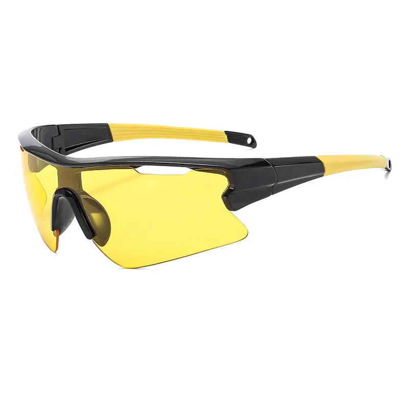 Men's Yellow Sunglasses with Big Frame & Windproof Design - Image 5
