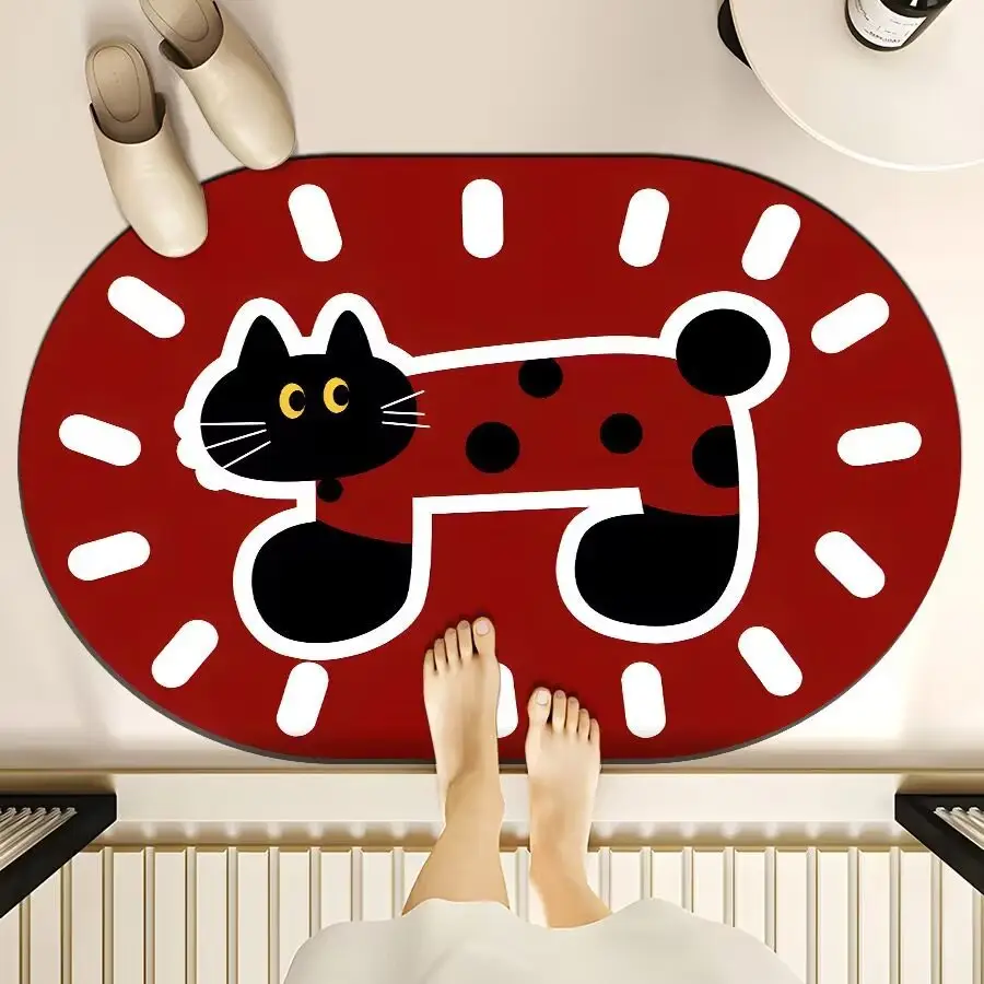 Cartoon Dog Bear Floor Mat Water Absorbent Quick-Drying — feature 12