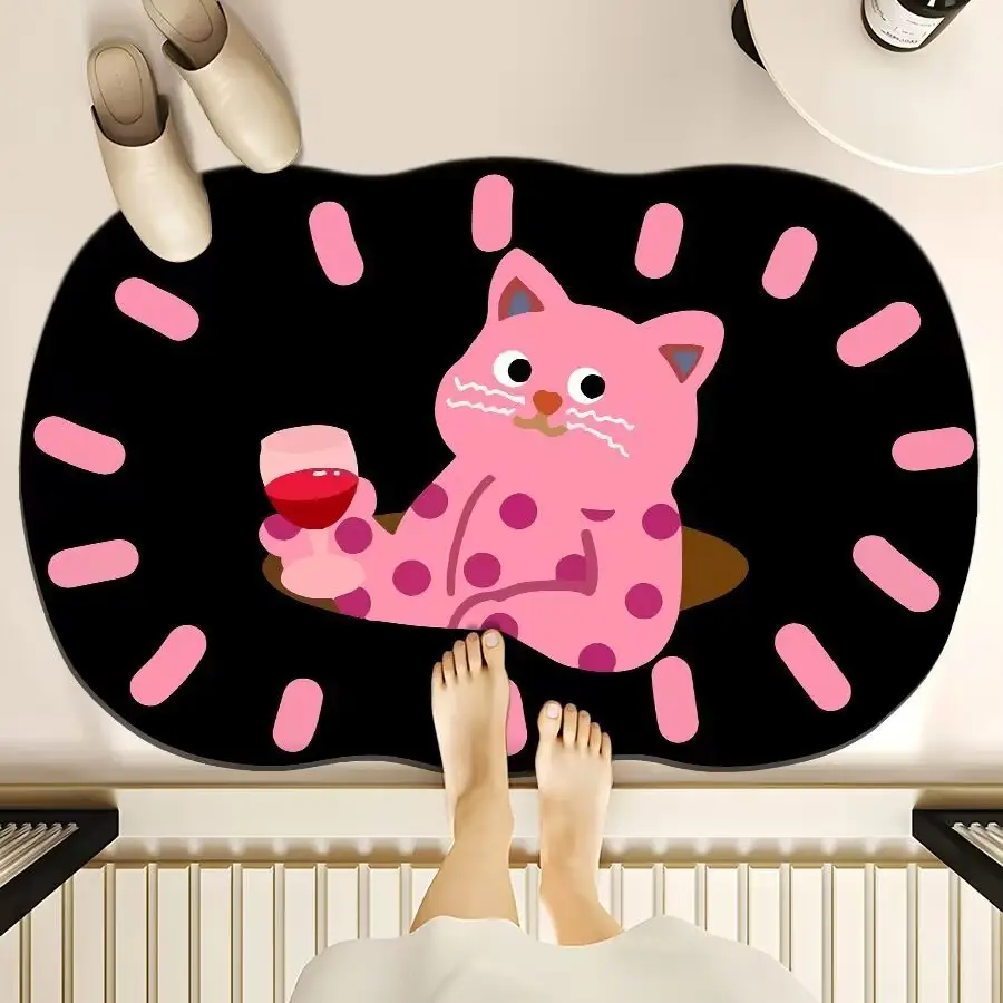 Cartoon Dog Bear Floor Mat Water Absorbent Quick-Drying — feature 6