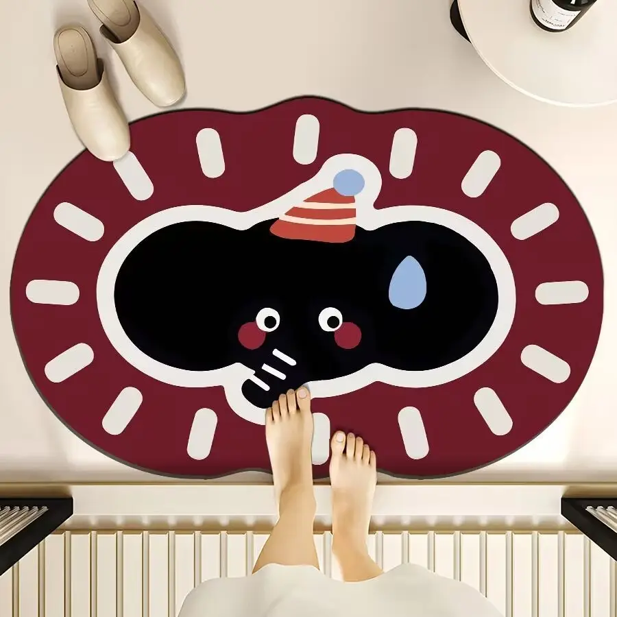 Cartoon Dog Bear Floor Mat Water Absorbent Quick-Drying — feature 8