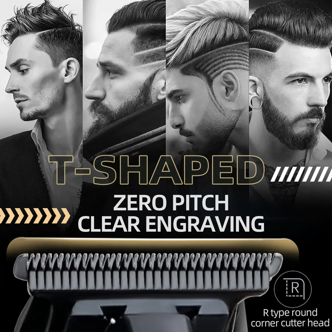 2024 Electric Hair Clipper with 4 Blades & USB Charging - Image 4