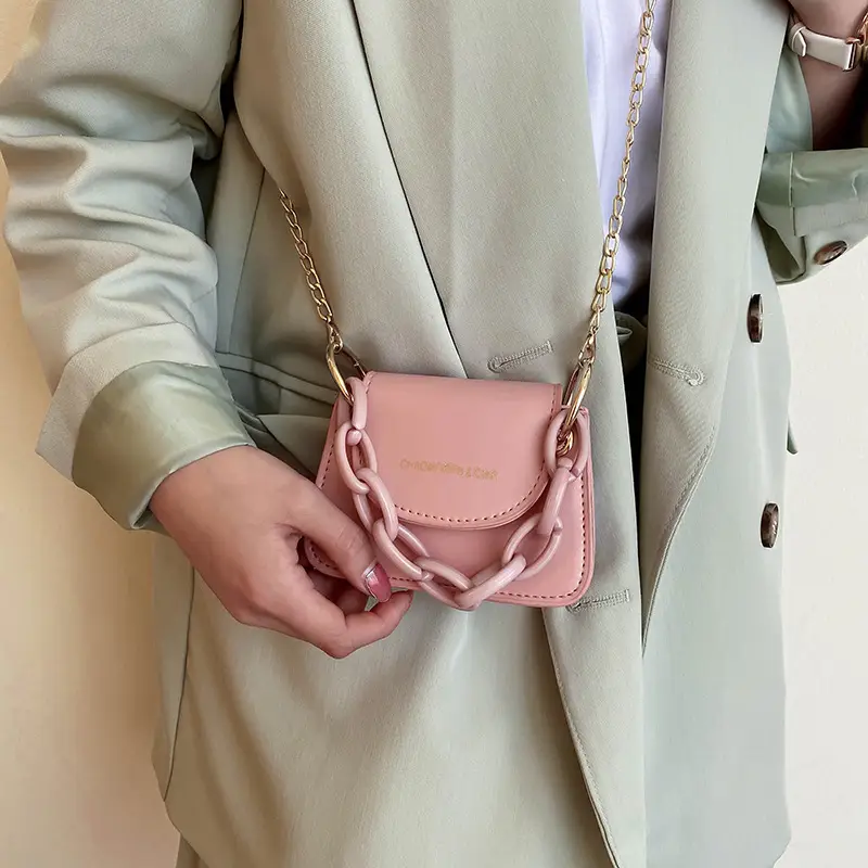 Korean Chain Mini Shoulder Bag Black Women 2024 - Image 8