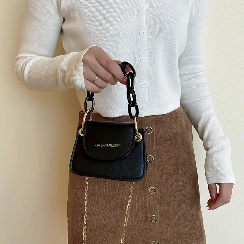 Korean Chain Mini Shoulder Bag Black Women 2024 — feature 13