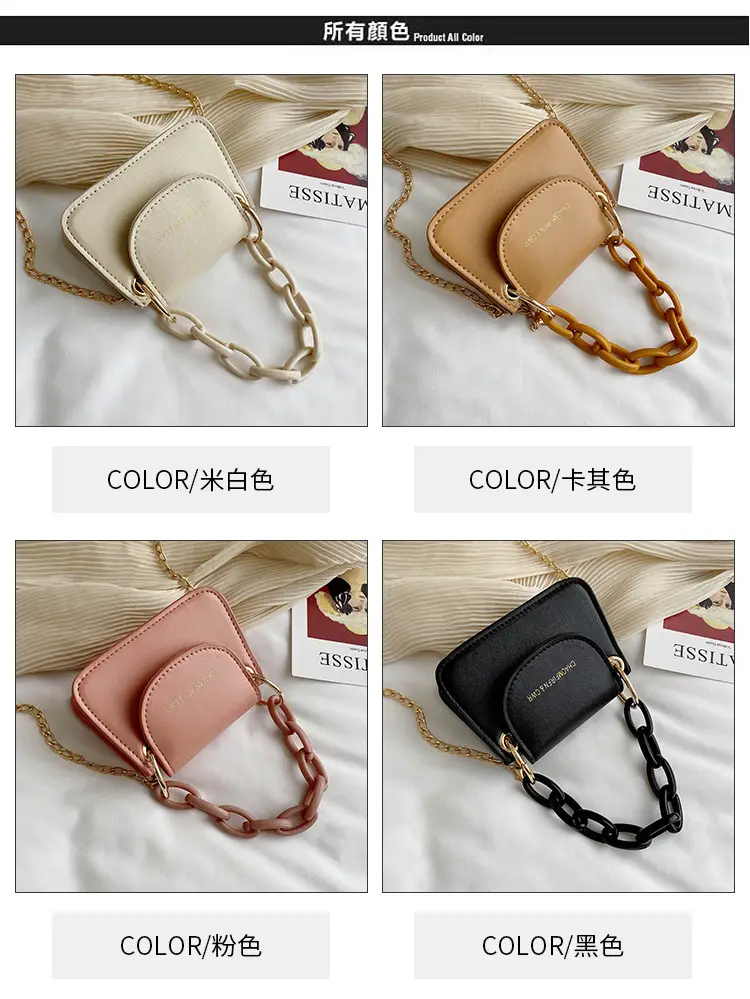 Korean Chain Mini Shoulder Bag Black Women 2024 — feature 4