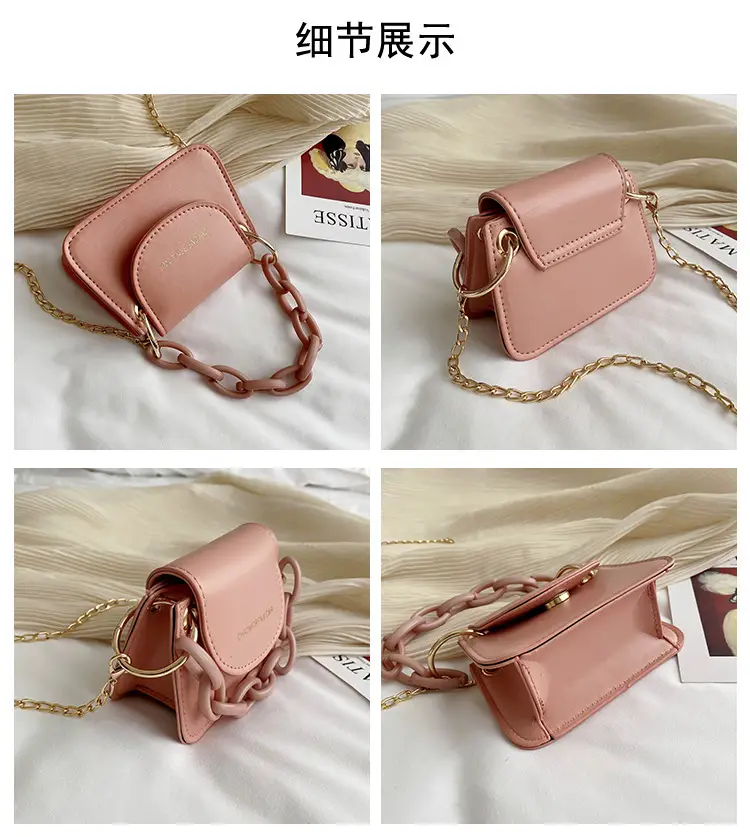 Korean Chain Mini Shoulder Bag Black Women 2024 — feature 5
