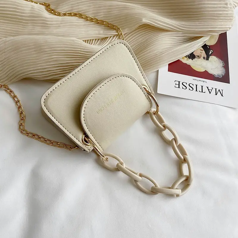 Korean Chain Mini Shoulder Bag Black Women 2024 - Image 2