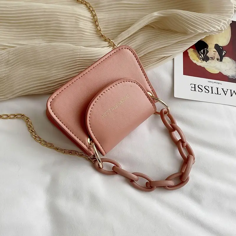 Korean Chain Mini Shoulder Bag Black Women 2024 - Image 3