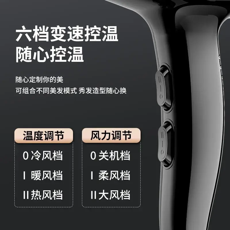 Hair Dryer with 6 Speed Temp Control & Wind Mode - Image 3