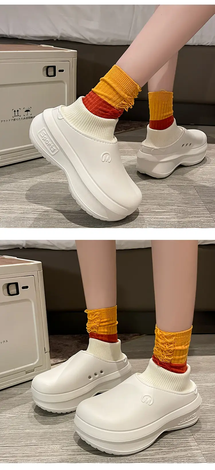 6.0 Thick-soled Heightened Waterproof New Style Cotton Slippers Women's Autumn and Winter Non-slip Home Indoor Warm Moon Shoes Soft — feature 11