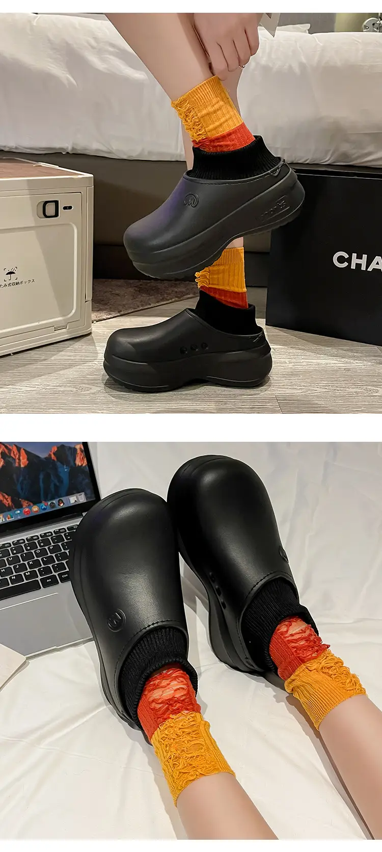 6.0 Thick-soled Heightened Waterproof New Style Cotton Slippers Women's Autumn and Winter Non-slip Home Indoor Warm Moon Shoes Soft — feature 13