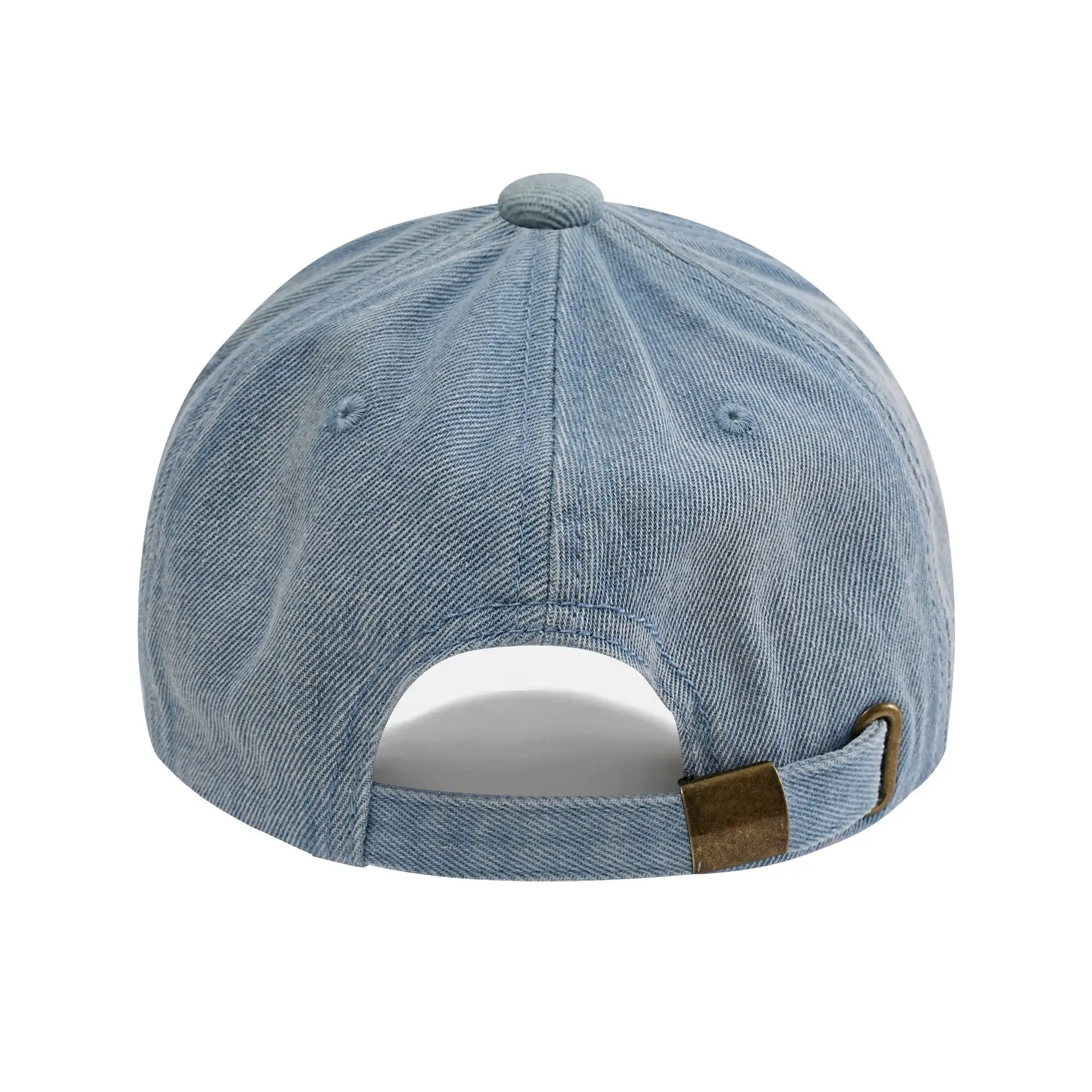 Pink Embroidered Denim Baseball Cap for Men