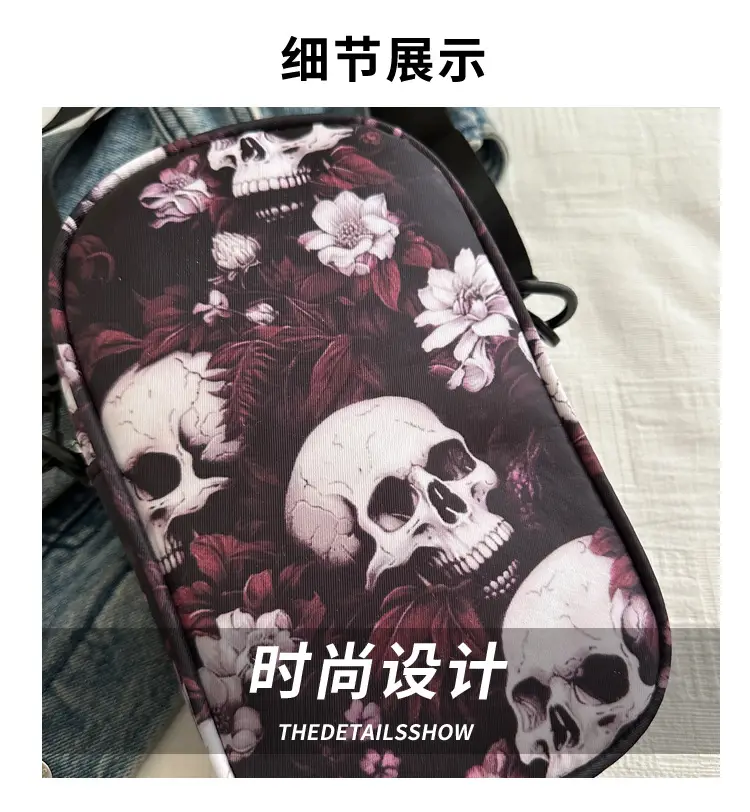 Cool Hot Girl Skull Printed Shoulder Bag Women 2024 — feature 4