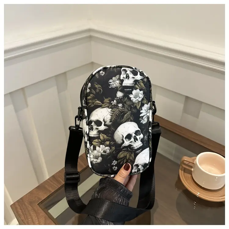 Cool Hot Girl Skull Printed Shoulder Bag Women 2024 - Image 3
