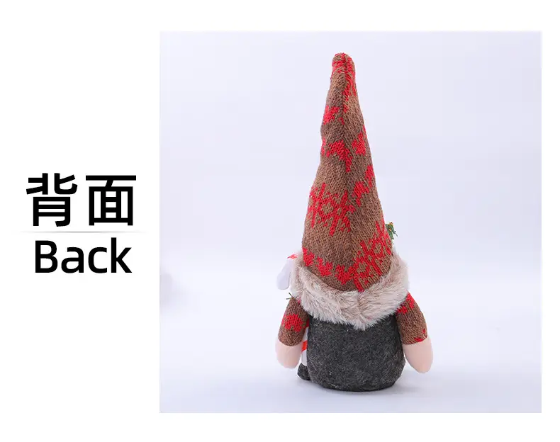 New Christmas Knitted Snowflake Pointed Hat Doll Ornaments — feature 11